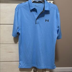 Under Armour Blue Performance Polo Shirt, size medium